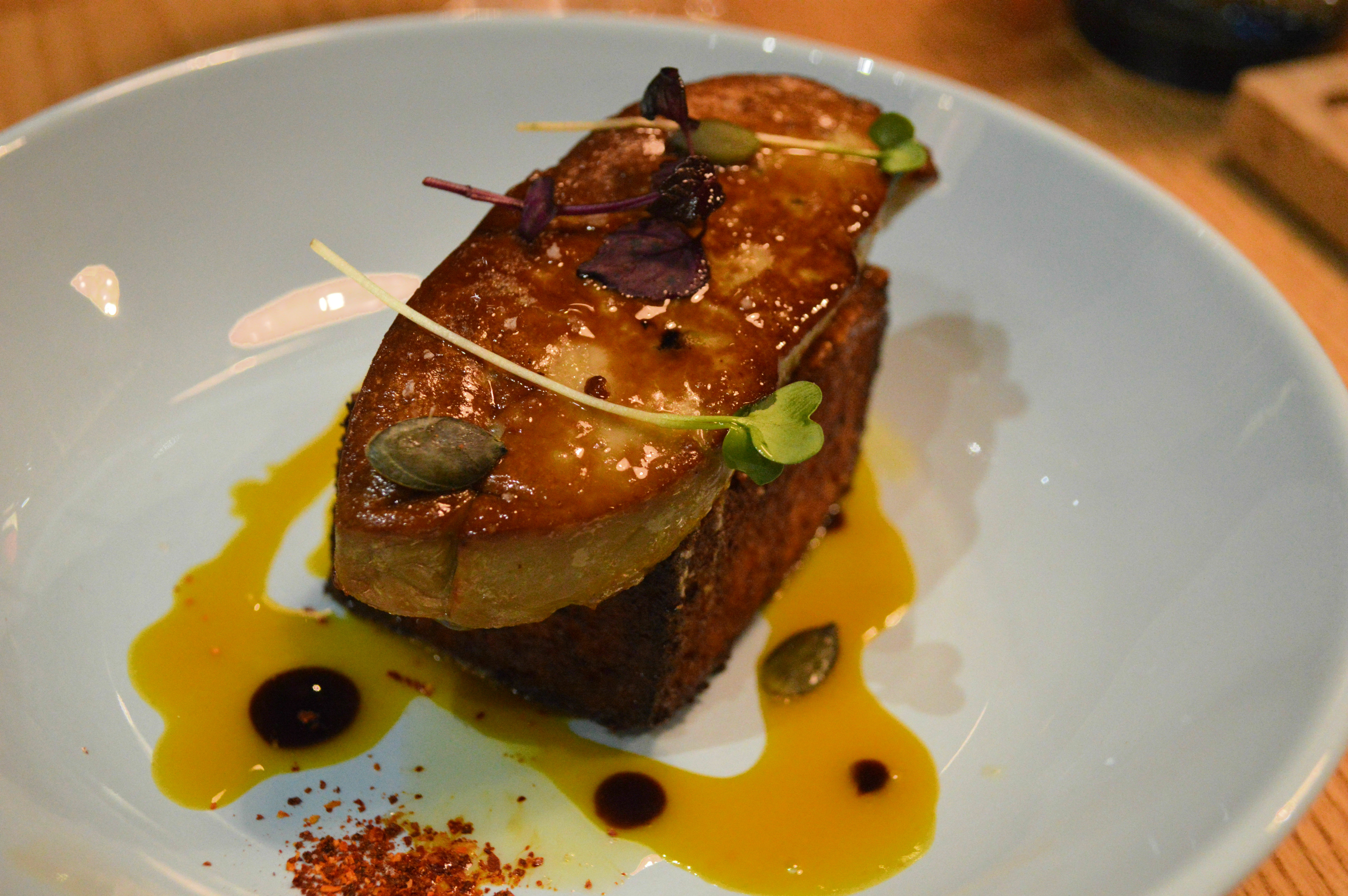 foie gras poelé restaurant le taïaut talence chef florent Chicard blog food Camille In Bordeaux