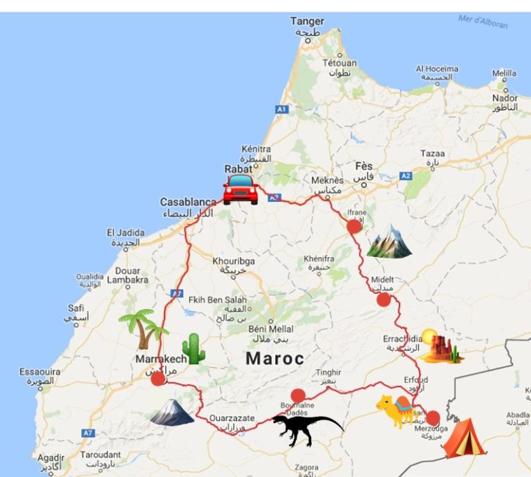 road trip maroc 2 semaines