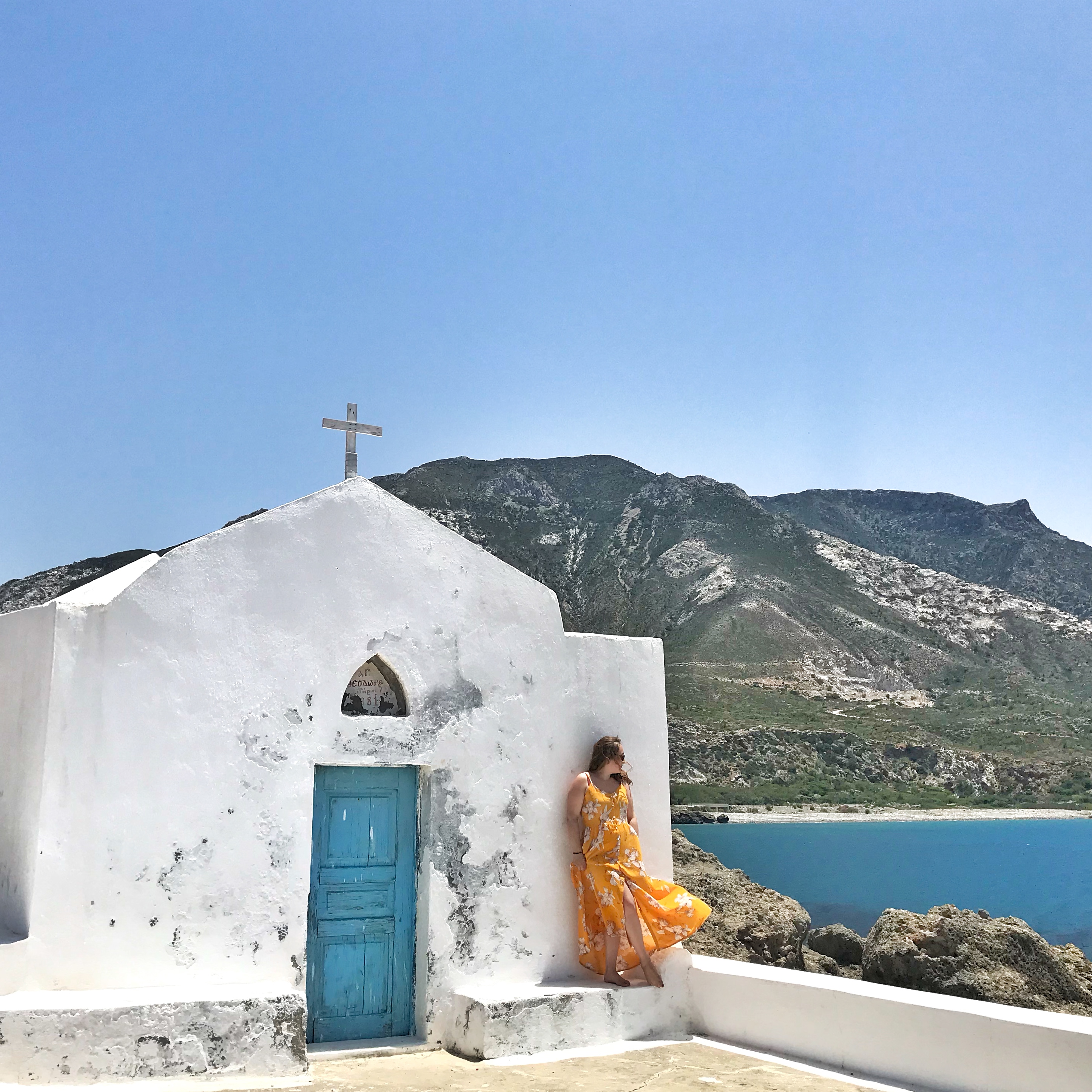 chapelle bleue et blanche voyage en Crète