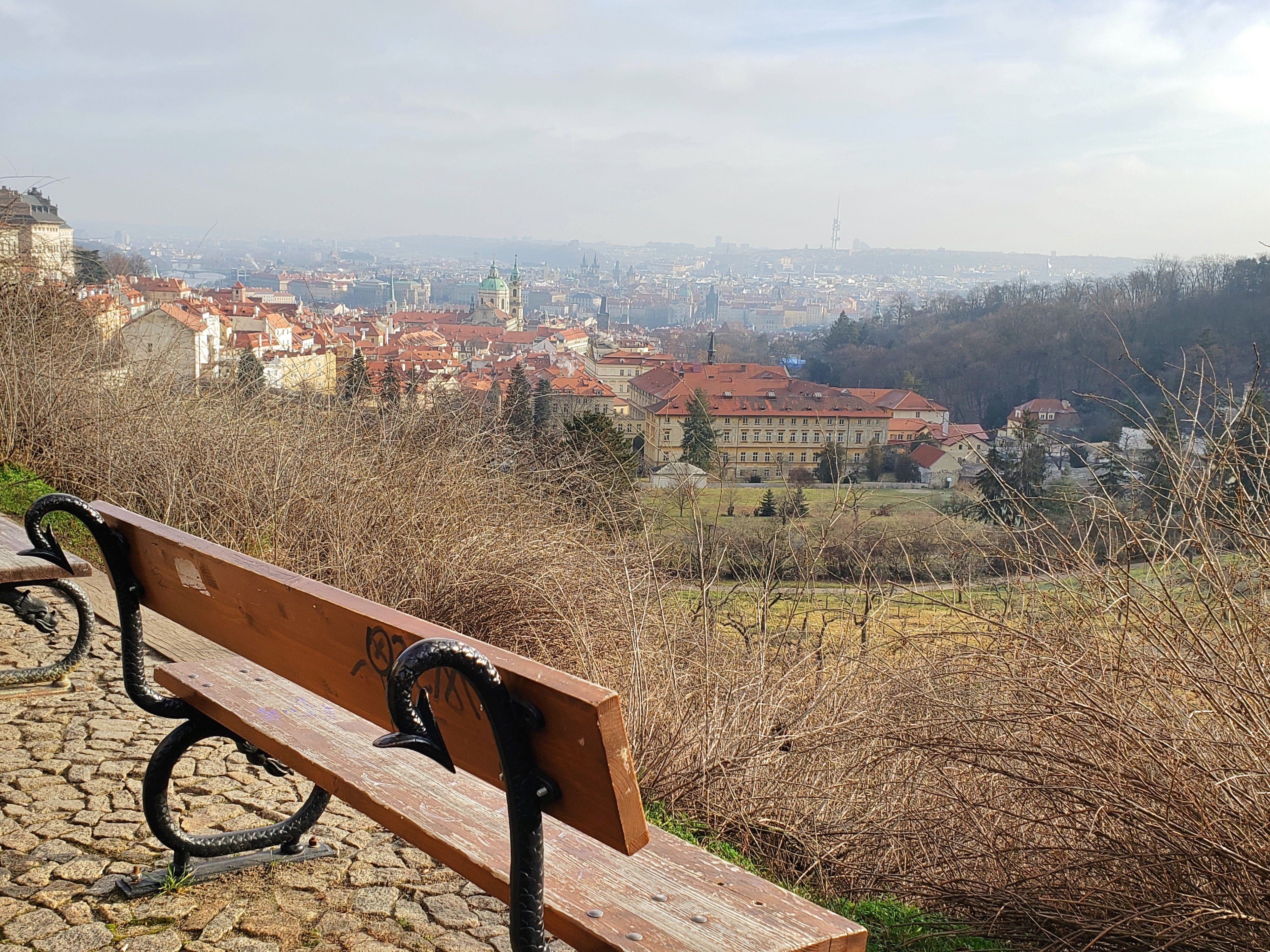 vue sur Prague depuis le quartier du château